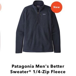Patagonia Better Sweater 1/4 Zip Pullover Navy